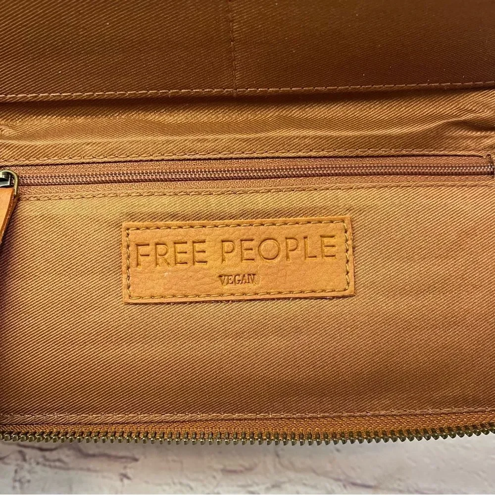 Free People Distressed Vegan Wallet New with tags
